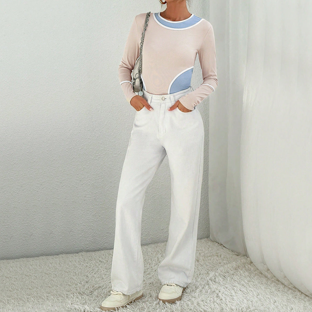 Women's Fashion Slim Fit Slimming All-matching Top