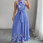 Women's Fashionable Printed Pleated Dress