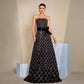 Robe de soirée à paillettes, décolleté plongeant, taille cintrée, grande taille