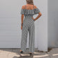 Summer New Striped Strap Wide Leg Jumpsuit For Women