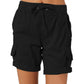 Women's Casual High Waist Cargo Shorts