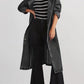 Women's Windbreaker Denim Cotton Double Pocket Long