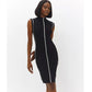 European And American Knitted Striped Dress