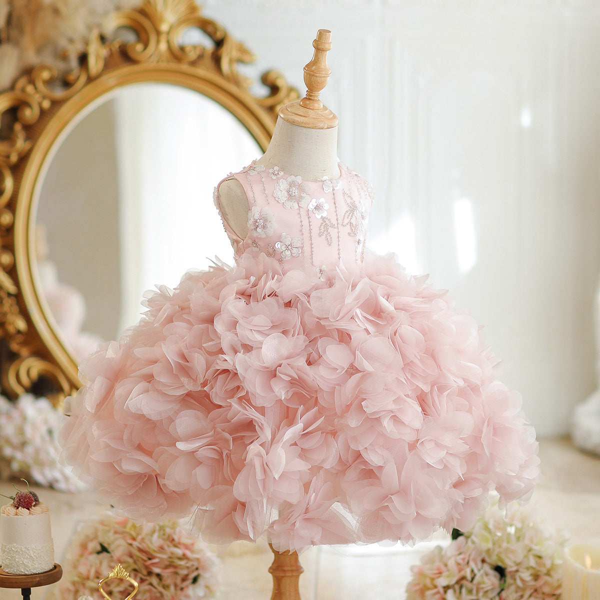 Girls' Niche High-end Host Performance Beautiful Princess Dress