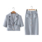 Temperament Pocket Design Short Casual Suit