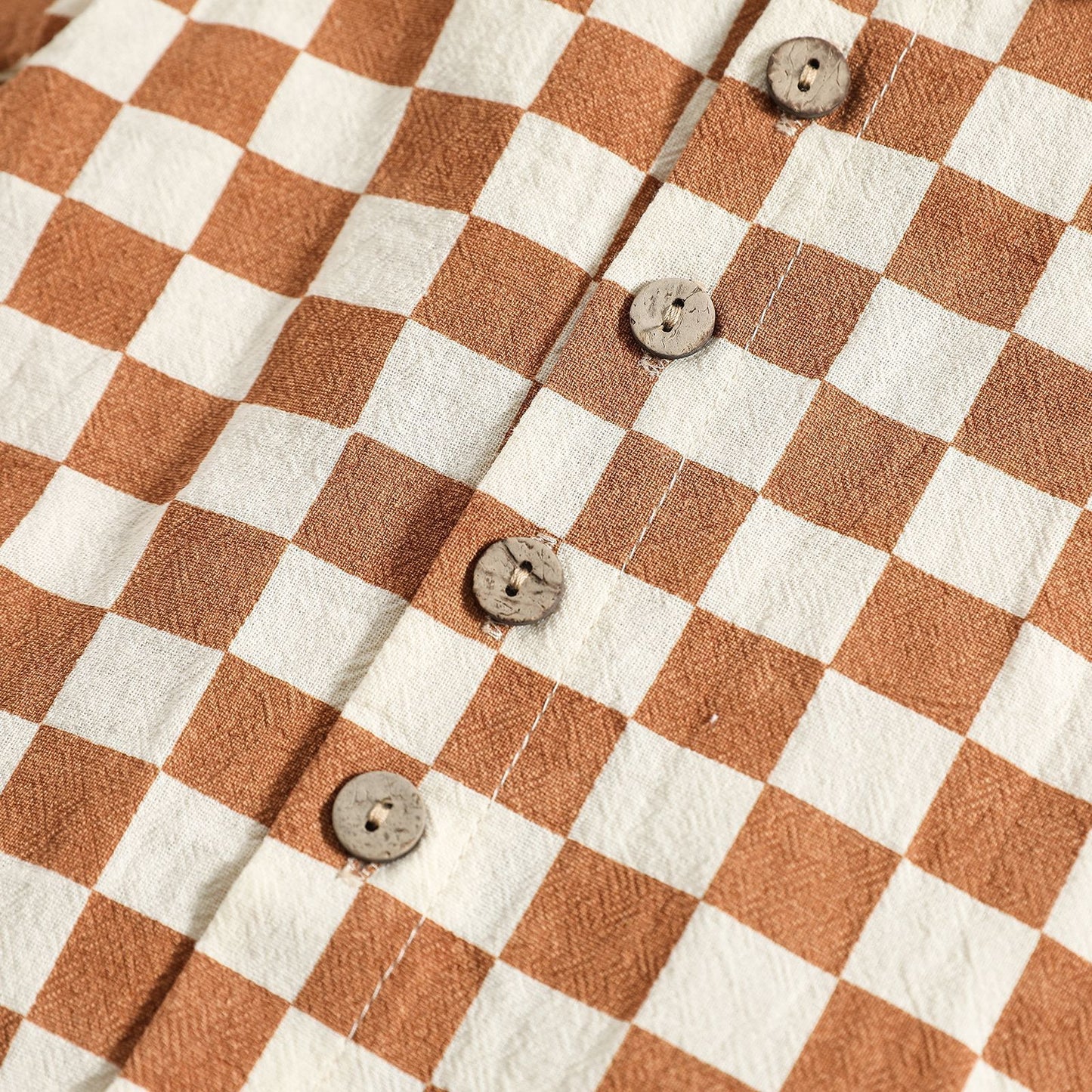 Ensemble deux pièces polo à manches courtes et revers en coton et lin