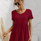 Women's Fashion V-neck Short Sleeve Top