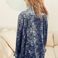 Women's Fashion Long Sleeve Polo Collar Solid Color Loose Shirt
