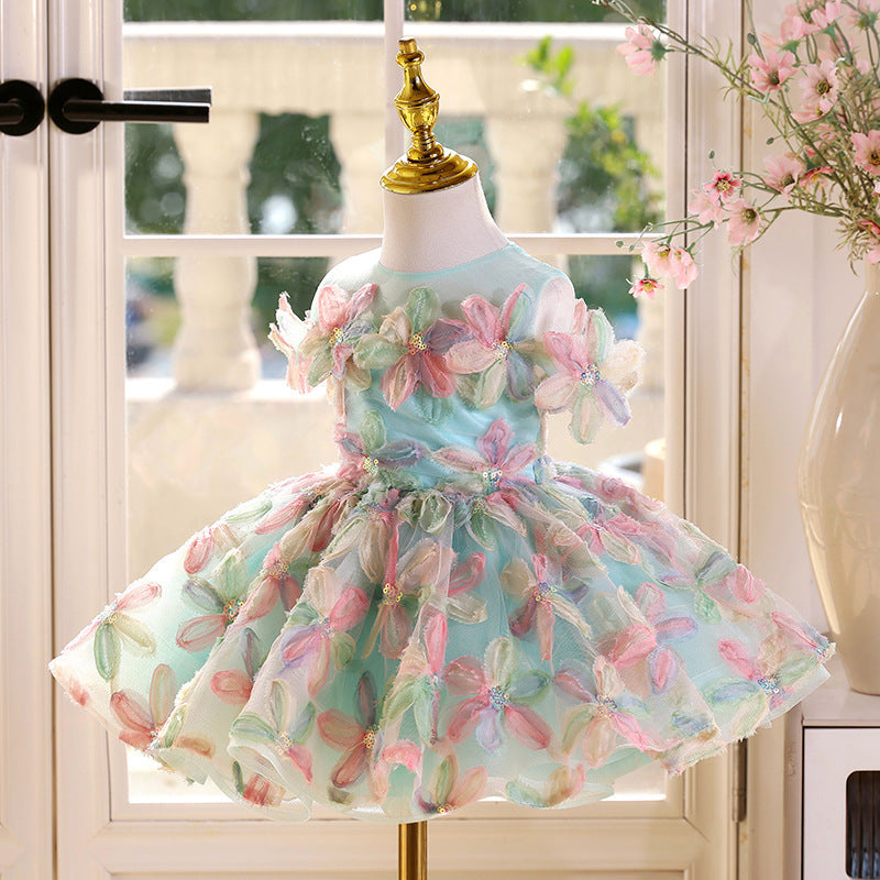 Children's Birthday Princess Dress Piano Performance
