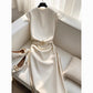 Light Mature Small Fragrance Style Round-neck T-shirt Top With A Pencil Skirt Professional Set