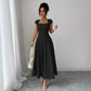 Fashionable And Elegant Slim-fit Tank Dress With A-line Skirt For Women