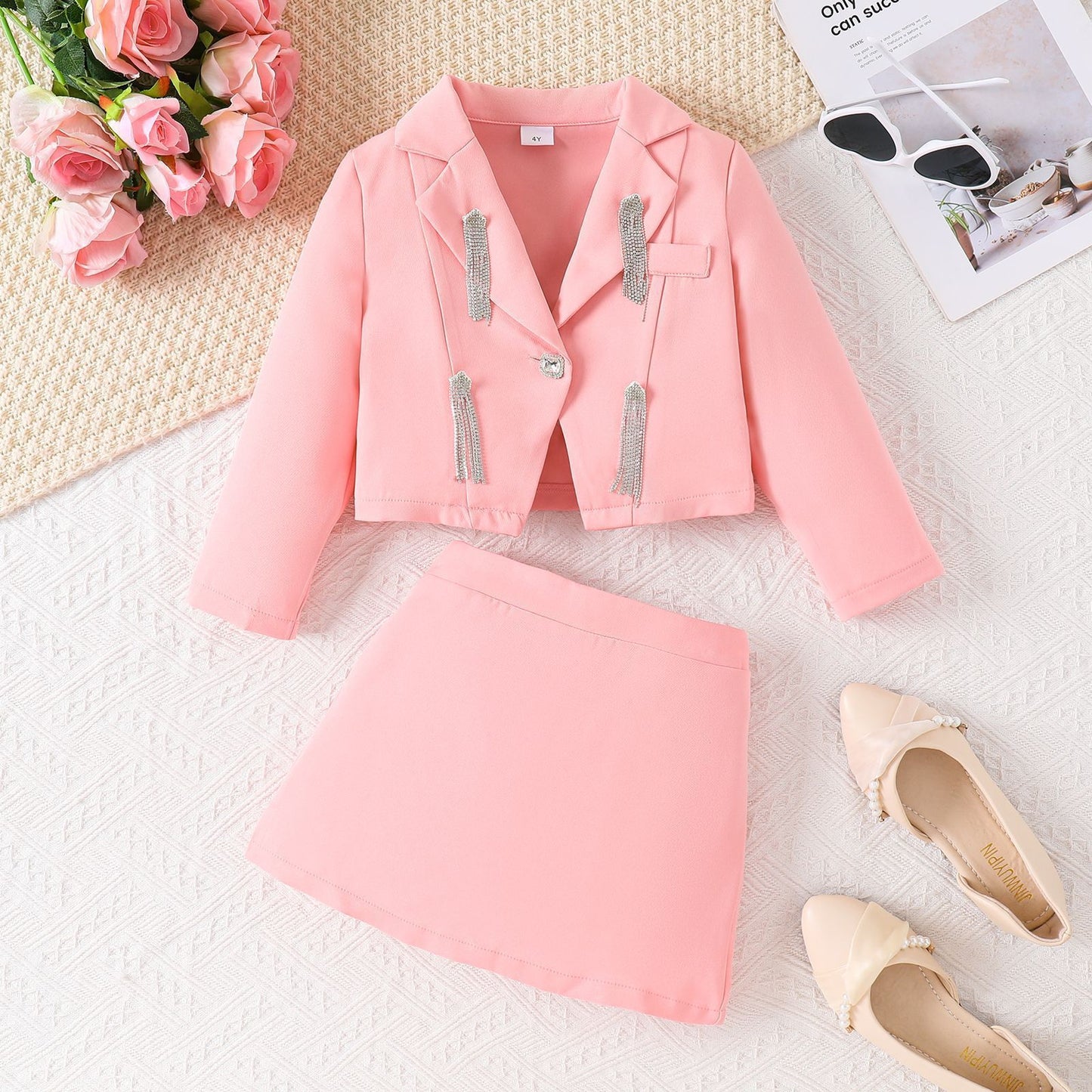 Suit Style Two-piece Dress Set