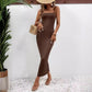 Backless Slim Fit Sheath Dress Women