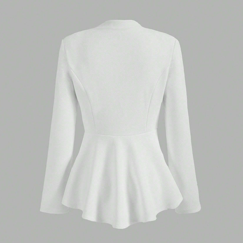 European And American Fashion Irregular Long Sleeve Small Suit Jacket