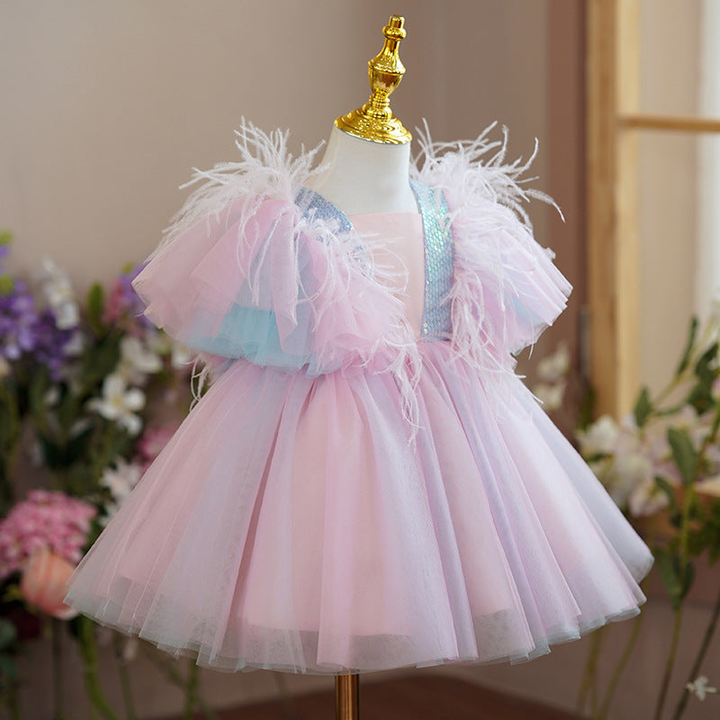 Girls' High-end Princess Dress Flower Girl Wedding Little Girl Dress