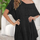 Single Side Chest Pocket Loose Casual And Comfortable T-shirt Dress