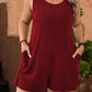 European And American Fashion Sleeveless Vest Pocket Plus Size Women's Jumpsuit