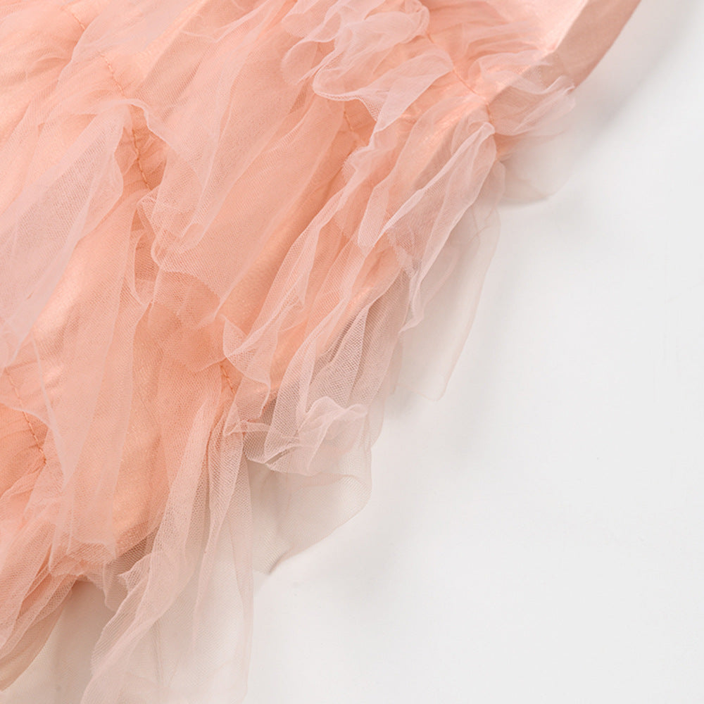Robe mi-longue moulante à la taille, style français