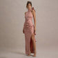 Individualized Lace-trimmed Split Dress