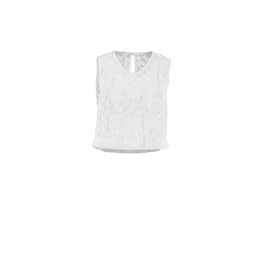 Fashion Hollowed-out Pullover Lace Vest For Women