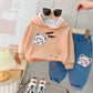 Children's Autumn Clothing Hooded Bear Sweater Pants Two-piece Suit