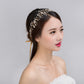 Pure Handmade Gold And Silver Crystal Bridal Hair Accessories