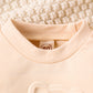 Printed Bear Pullover Sweater Pleated Trousers Sports Suit