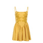 Fashionable Elegant Lace Features Suspenders Puff Dress Women