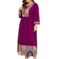 Ethnic Style Plus-size Retro Dress For Women