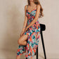Womens Slimming Tropical Print Bodycon Dress