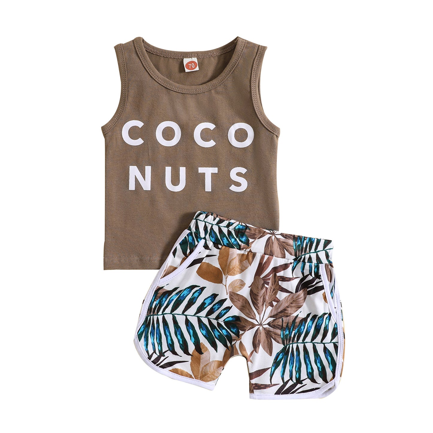 Children's Summer Clothing Casual Letter Print Short-sleeve Cartoon Shorts Suit