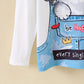 Haut à manches longues pour petite fille, motif chaton mignon, cadeau pour enfants, fête
