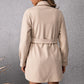 Loose Belted Single Breasted Shirt Jacket