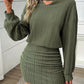 Elegant Knitted Long-Sleeve Dress For Women