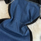 False Two-piece Patchwork Denim Dress Women