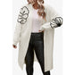 Women's Flower Embroidered Cardigan Sweater
