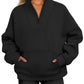 Women's Casual Loose Fleece Thread Top