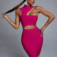 Bandage Evening Dress Sleeveless Waist-baring Dress