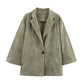 Hollow Embroidered Suit Jacket Straight-leg Pants