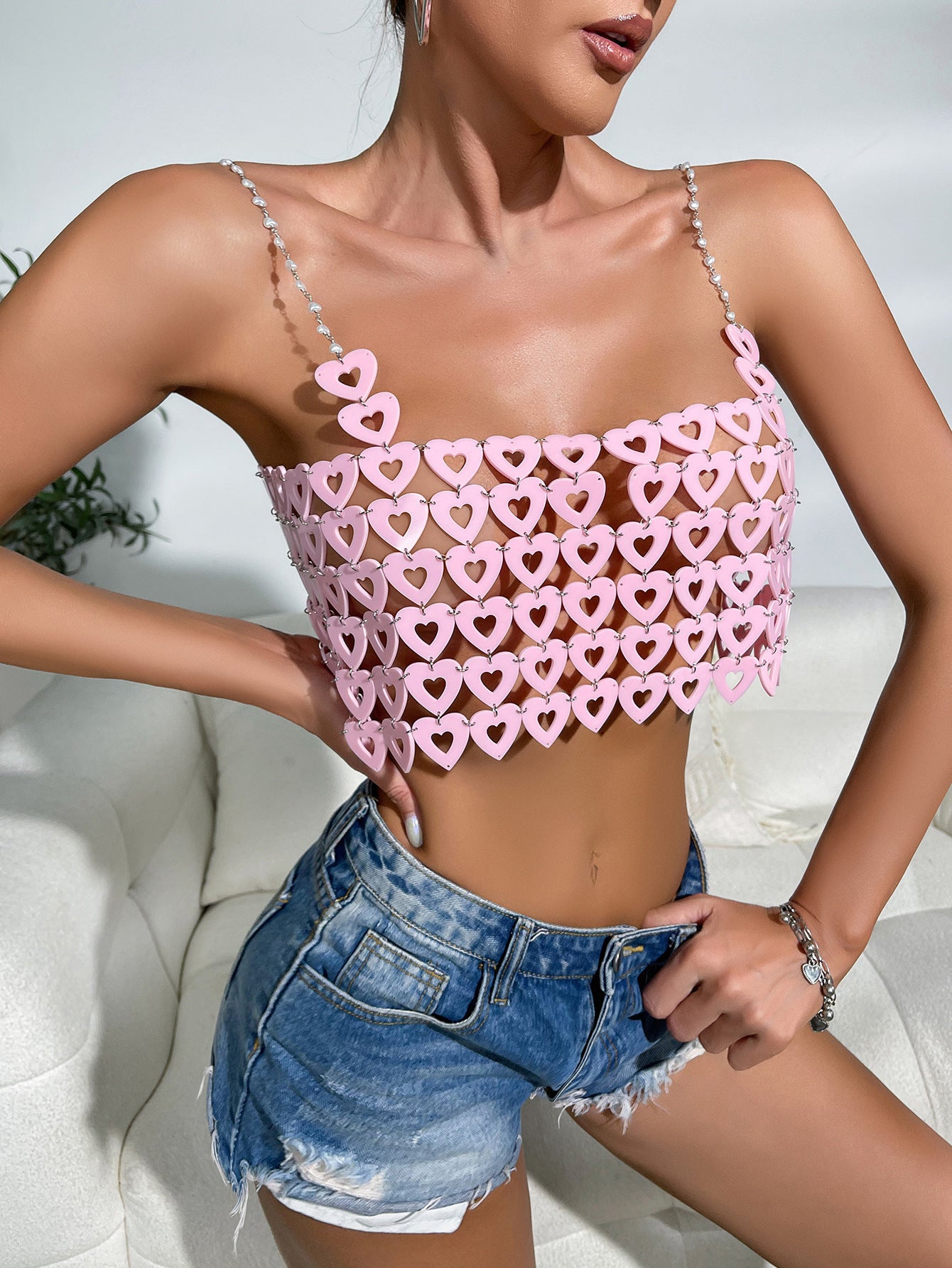 Women's Fashion Heart-shaped Multi-part Camisole