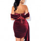 Women's Velvet With Evening Dress
