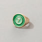 Cute Cartoon Dripping Oil Ins Wind Color Multi-element Single Ring