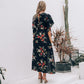 Printed Long Dress Womens Slit Dress Sale