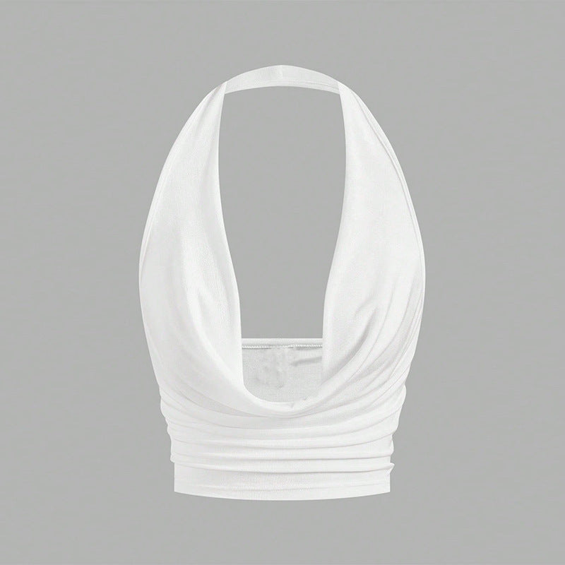 Season Vacation Style Sexy Halter Vest