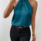 Women's Satin Halter Sleeveless Vest