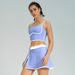 Contrast Color Fast-drying Sports Vest Women's Fitness Shockproof Fixing Cup Summer High Elastic Yoga Clothes Outfit Top
