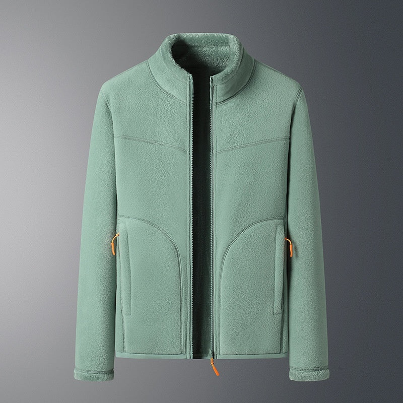 Manteau polaire d'extérieur pour hommes et femmes, pull polaire chaud d'automne et d'hiver doublé polaire