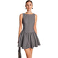New Summer Womens Sleeveless Casual Button-Down Dress