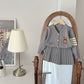 Children's College Popular Cardigan Skirt Two-piece Set Bear