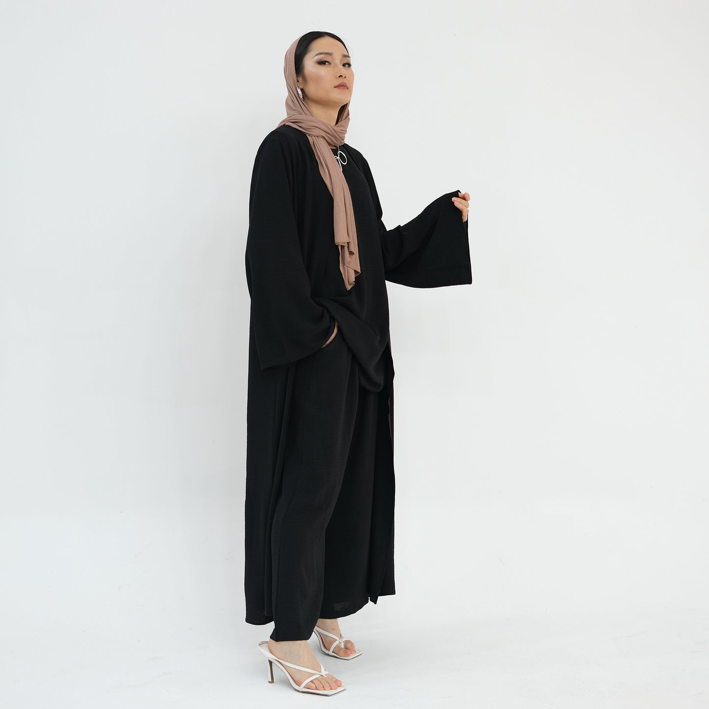 Women's Turkish Solid Color Three-piece Set Suit